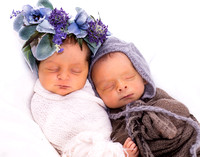 Newborn Twins: River & Finn